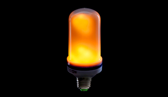 LED lampjes op een 12m lange slinger met warme uitstraling dankzij dynamisch vlameffect.